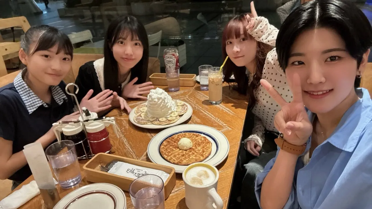 大人2人、子ども2人　小島はな。