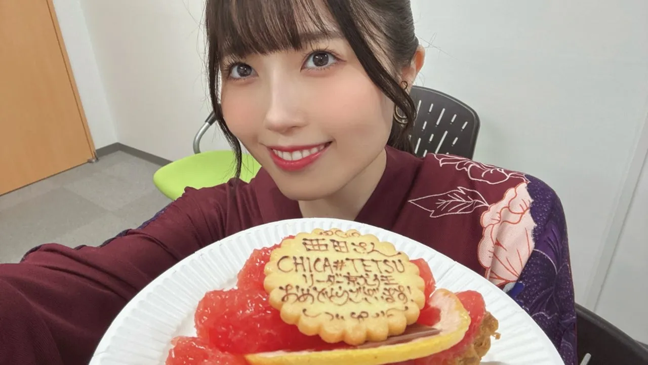 リーダーおめでとうケーキ　西田汐里