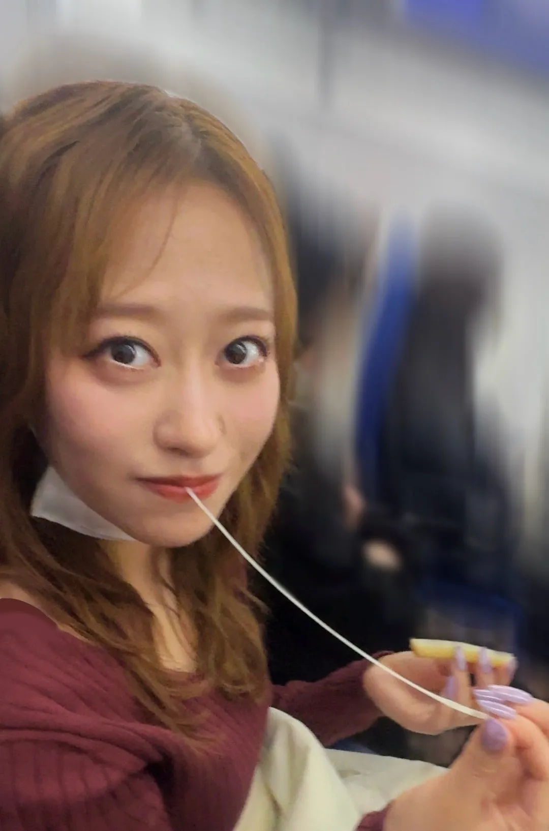 ご満悦な小田さん。弓桁朱琴