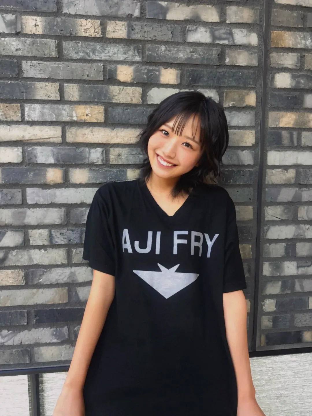 お気に入りのTシャツだよ。弓桁朱琴