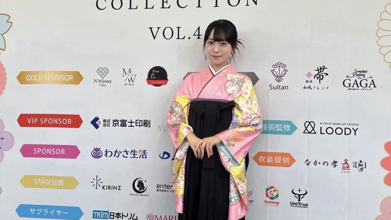 ぴんくの袴 小野田華凜