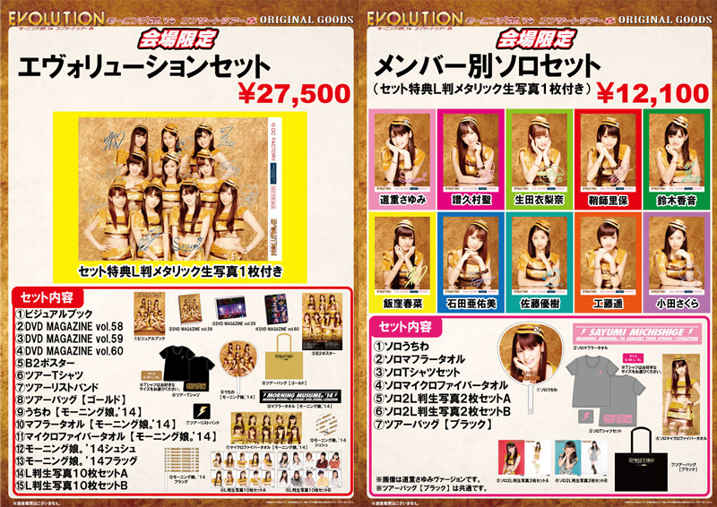 モーニング娘。'14 コンサートツアー春 〜エヴォリューション〜 グッズ